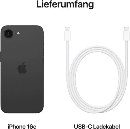 Apple iPhone 16e 256GB Schwarz, Bild 16