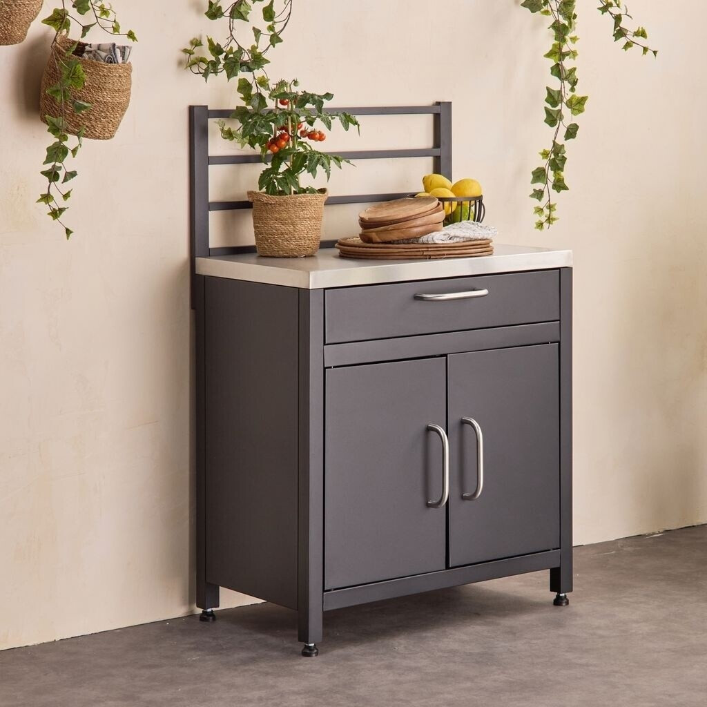 sweeek Meuble de cuisine extérieure avec grille de suspension 80 cm