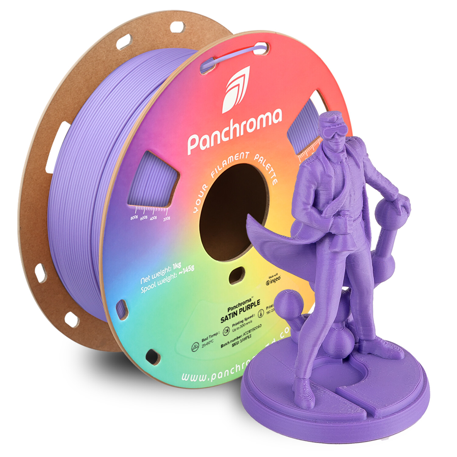Polymaker Panchroma™ PLA Satin Purple - 1,75 mm / 1000 g