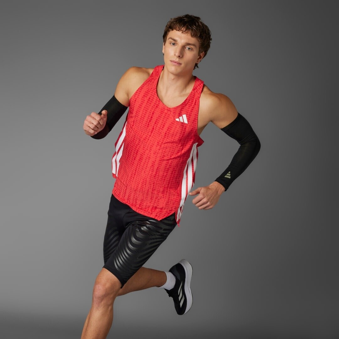 Adidas Adizero Running Singlet Semi Lucid Red / Pure Ruby (JF3462)