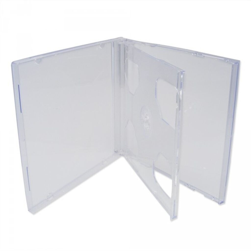 Xlayer 100 DVD CD Hüllen 2fach 2er doppel Jewelcase transparent