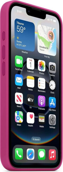 Apple Silikon Case (iPhone 16e) Fuchsia, Bild 7