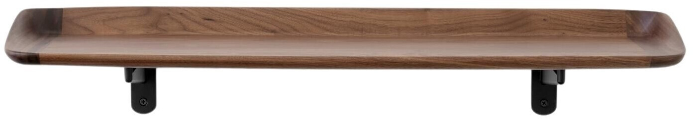&Tradition Guilt wall shelf HM14 - brown, rectangular wood/metal painted walnut - walnut (302) W 75 cm