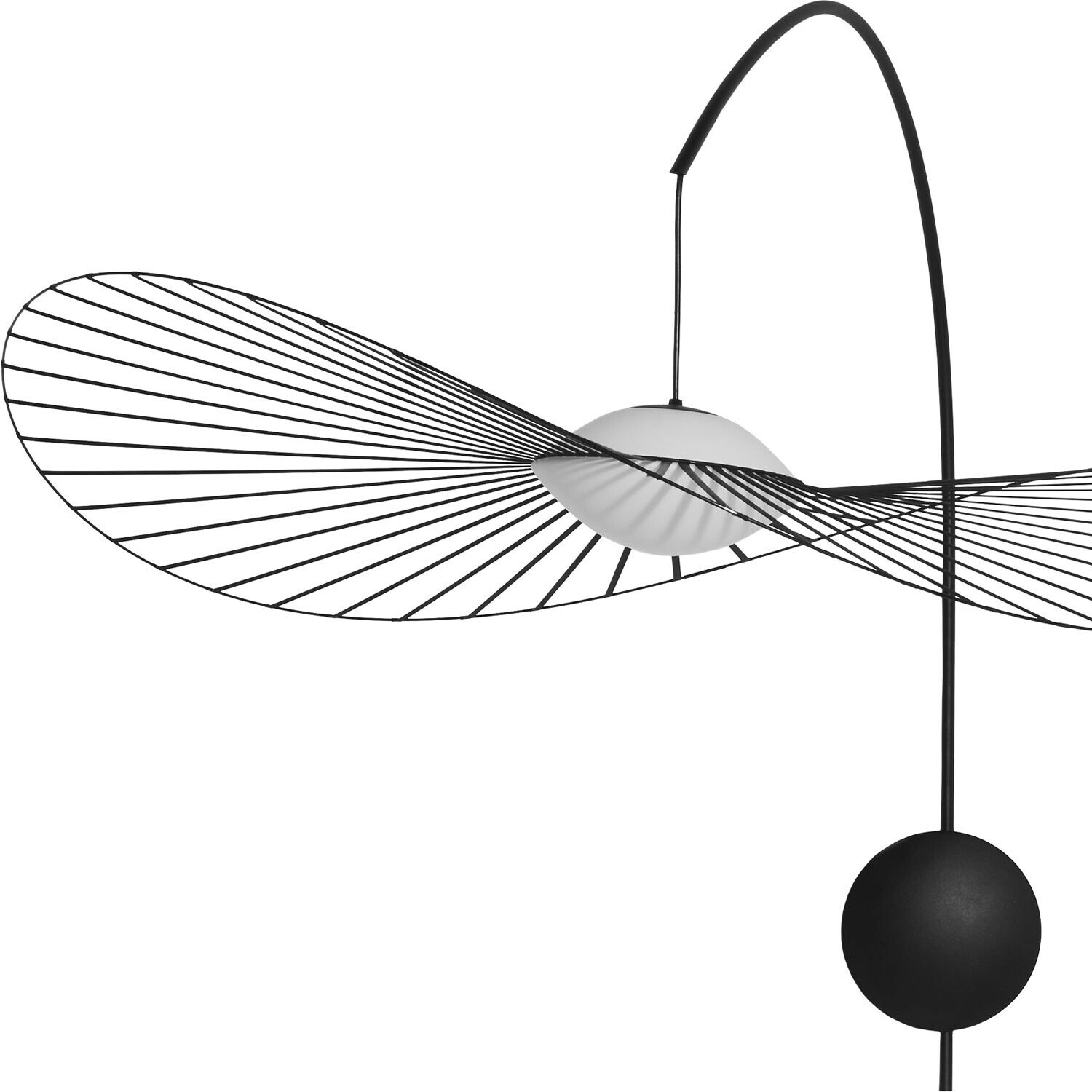 Petite Friture Vertigo Nova wall lamp black and white - black (L0840703)