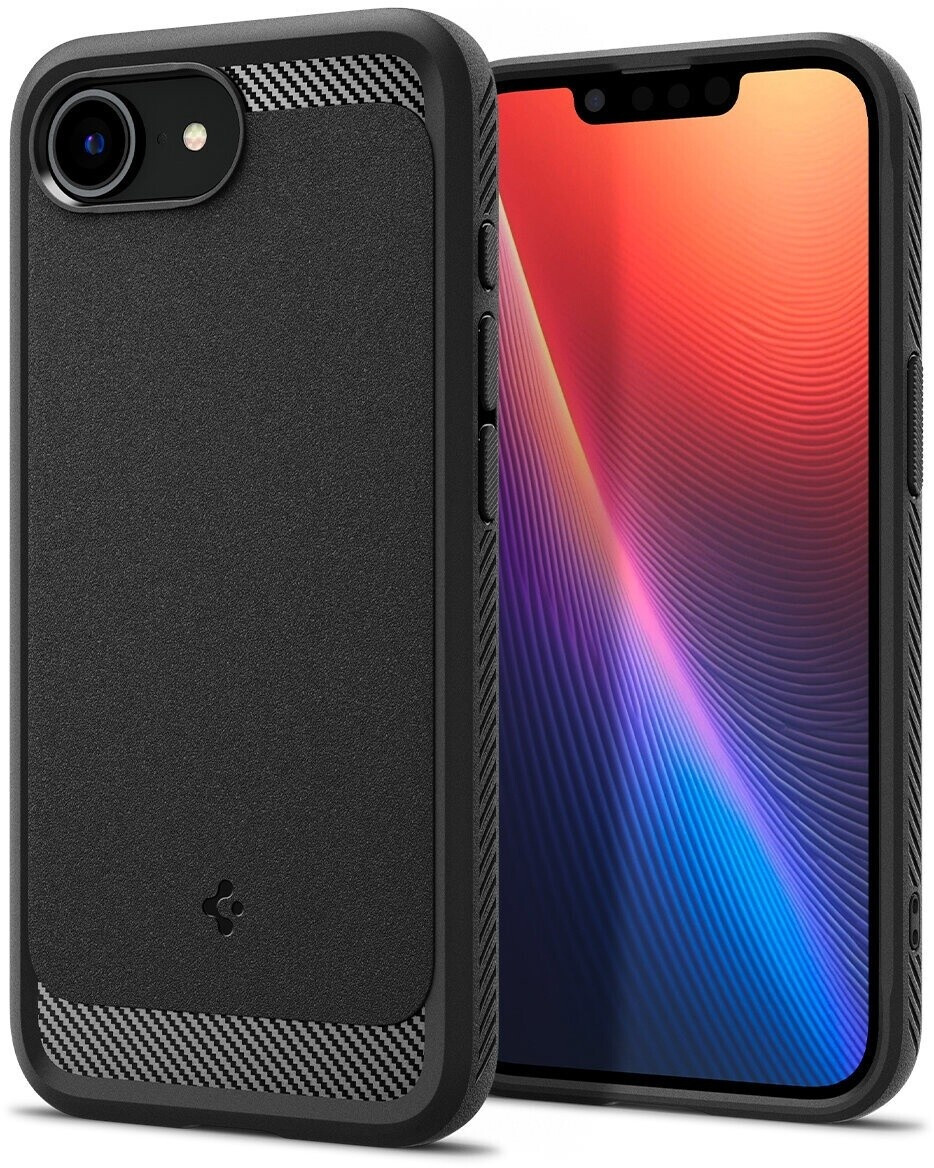 Spigen Rugged Armor MagSafe Matte Black iPhone 16e