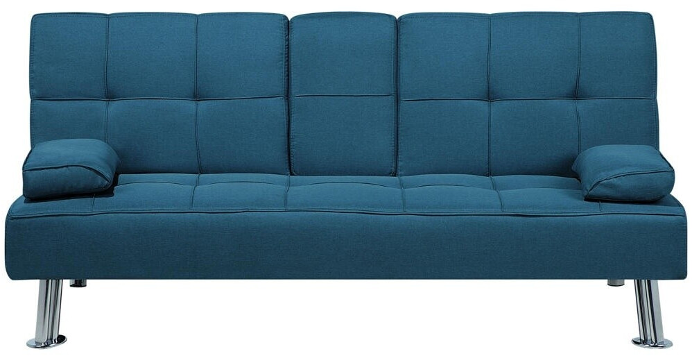 Beliani 3-seater sofa bed Roxen 168x77x81 cm blue