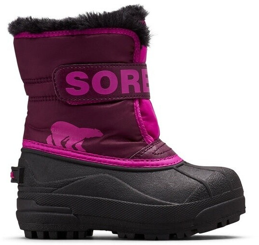 Sorel Snow Commander Kids Boot purple dahlia groovy pink