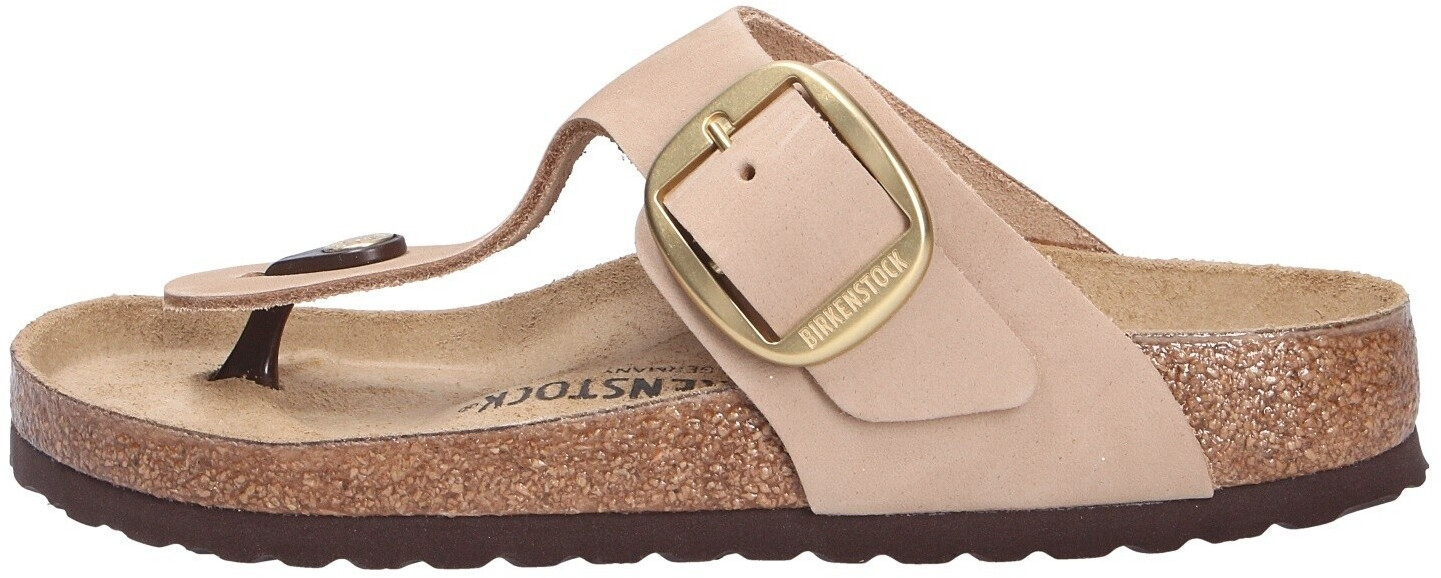 Birkenstock Gizeh Big Buckle LENB Sandcastle Toe Strap Sandals