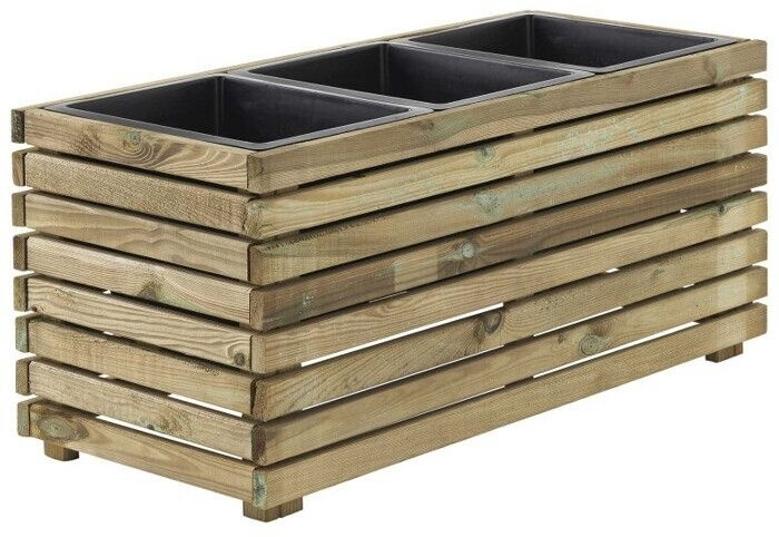 Cerland Jardinière 3 pots Horizon 90 x 39,4 x 40 cm