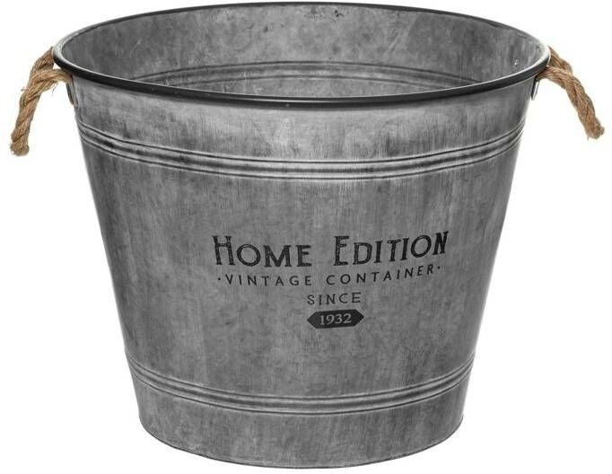 Atmosphera Cache-pot design Zinc 49 cm gris