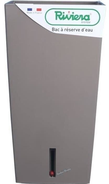 RiViERA Pot de fleurs carré Eva New 28 x 28 x 52 cm taupe