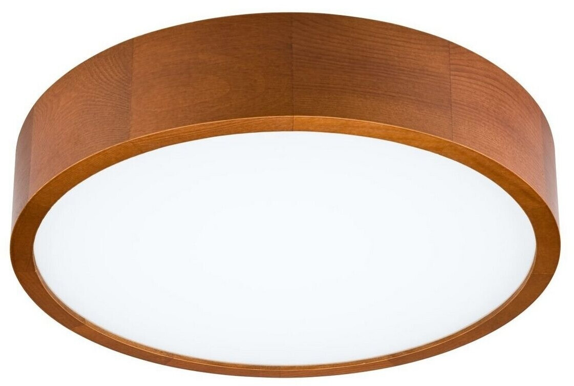 Lampe Rund Licht-Erlebnisse LED Deckenleuchte Holz Glas rund 3000K 1020lm blendarm ...