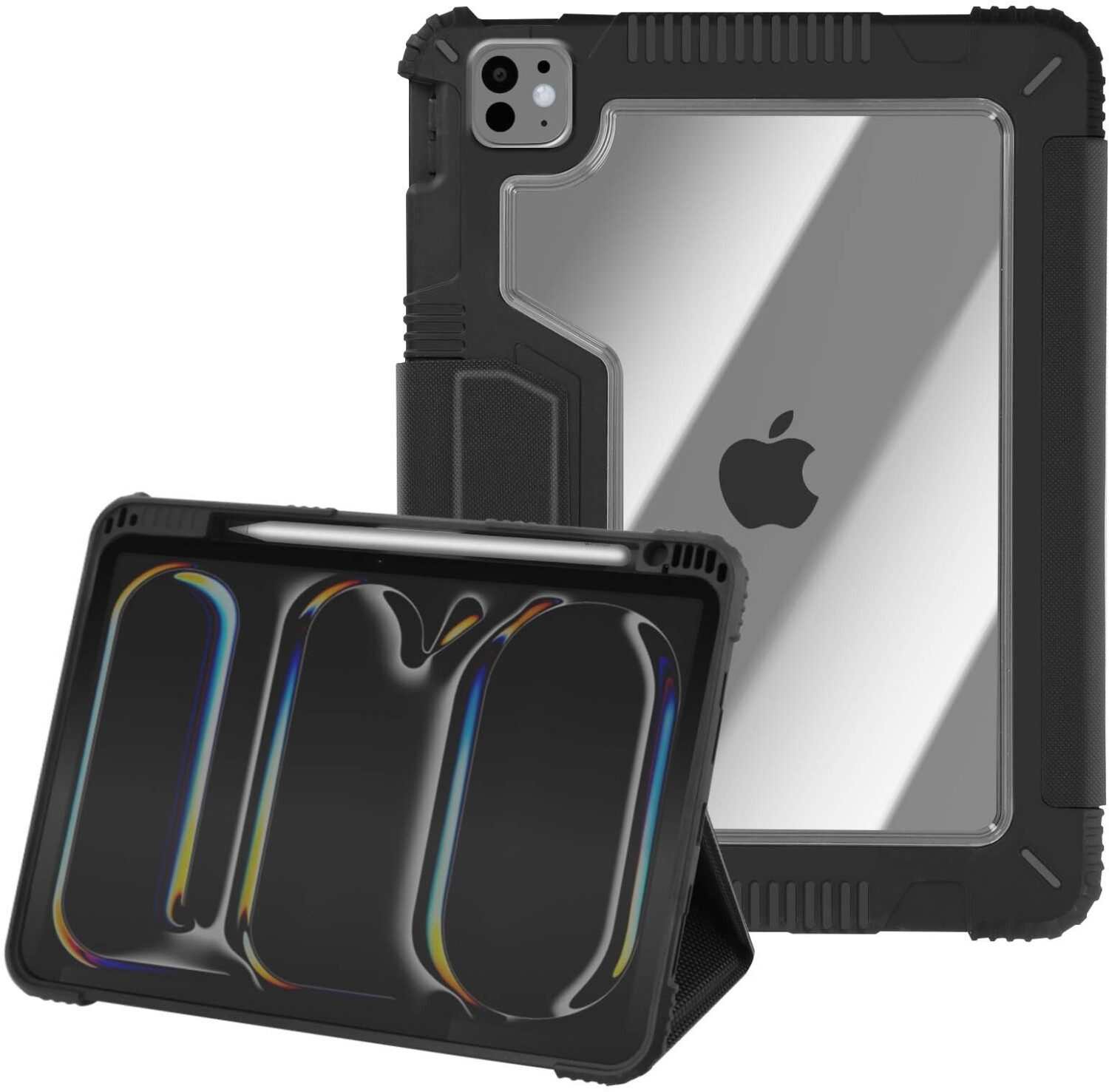 Akashi Cover for iPad Pro 13 2024 with stand, Black