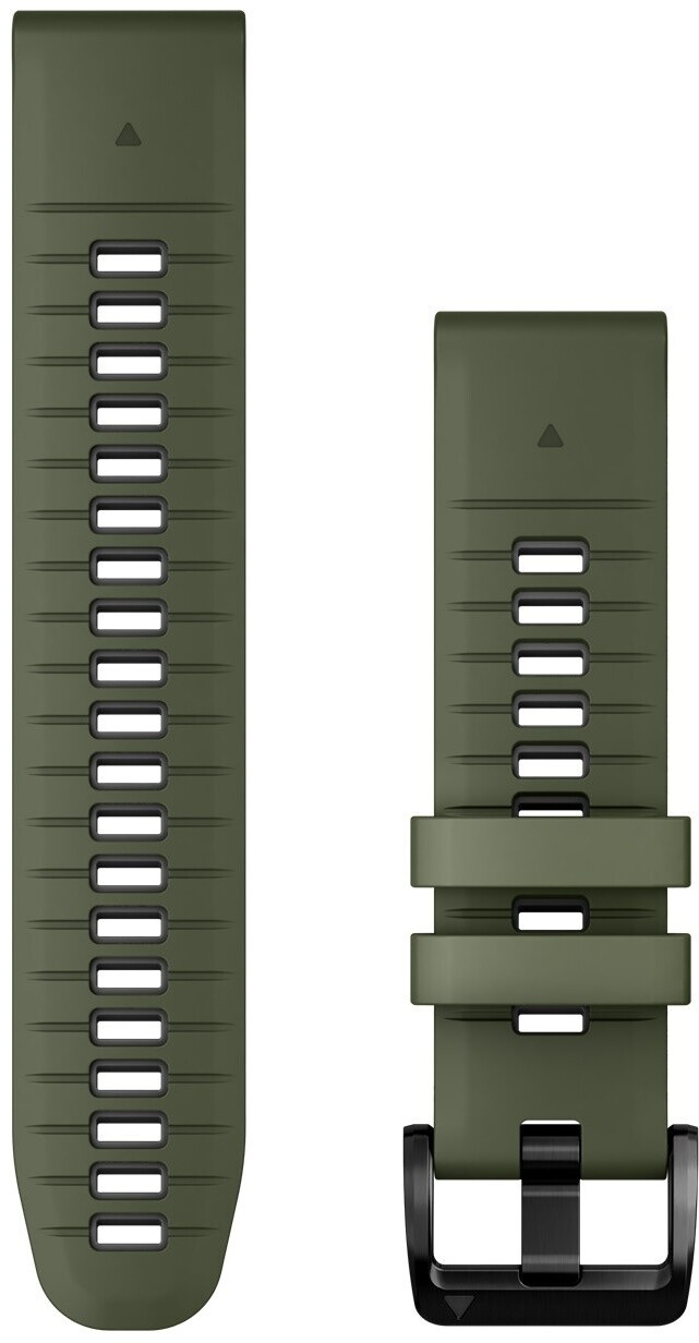 Garmin QuickFit 22 Watch Strap Silicone Green/Graphite (010-13280-07)