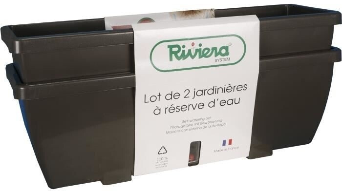 RiViERA Jardinière Eva 57 cm gris