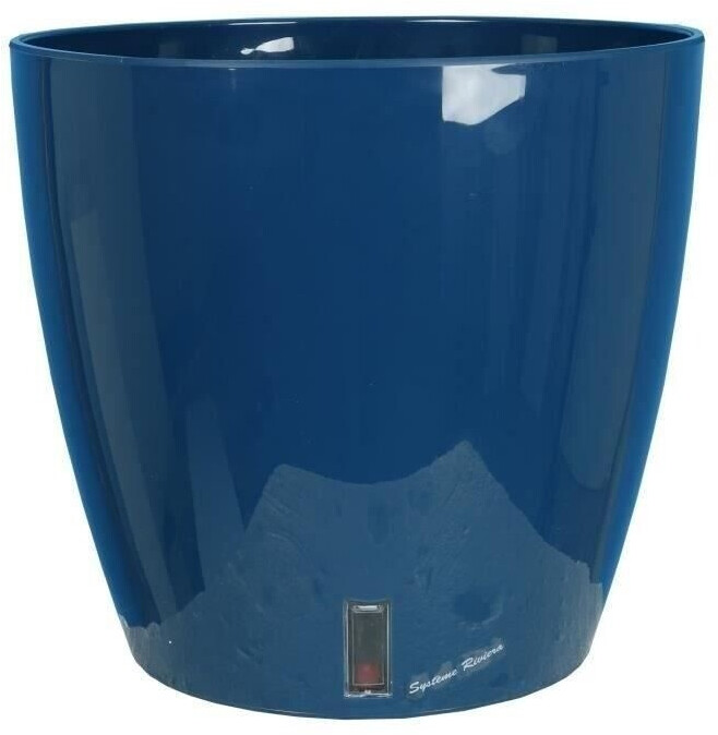 RiViERA Bac à fleurs rond Eva New 36 cm bleu