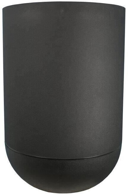 RiViERA Bac à fleurs rond Granit Tulipe 50 cm noir