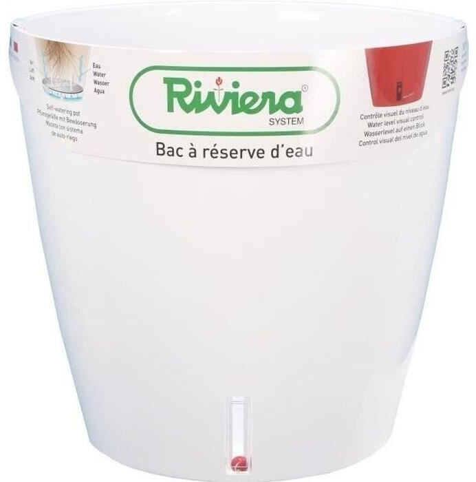 RiViERA Pot rond Eva New 46 cm 49 L blanc