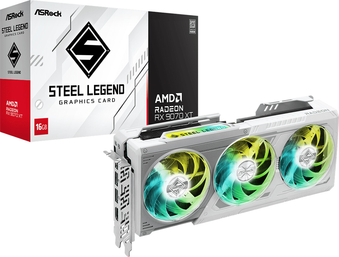 ASRock Radeon RX 9070 XT Steel Legend