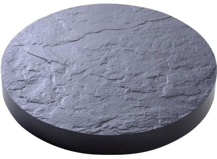 EDA Support à roulettes rond 30 cm gris ardoise