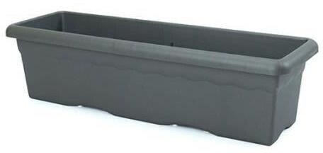 Plastiken Jardinière rectangulaire Terra 100 x 44 cm anthracite