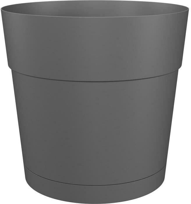 Artevasi Pot de fleurs rond Capri Large 35 cm anthracite