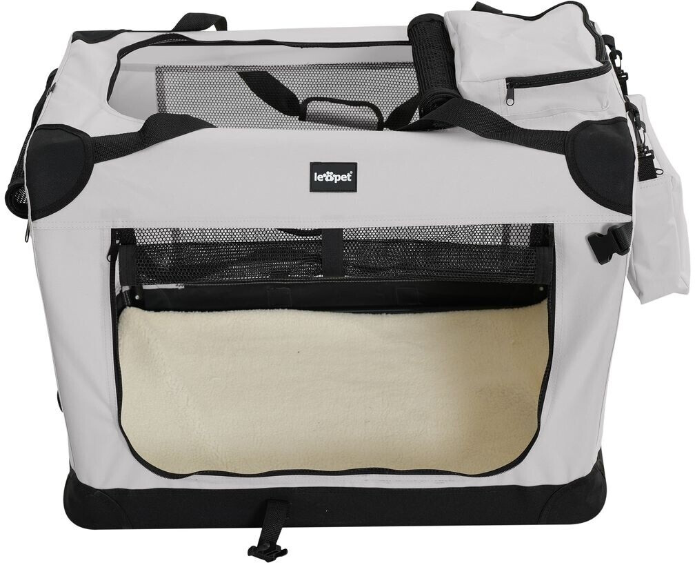 Leopet Caisse de transport pour chien S Grey Leopet Caisse de transport pour chien S Grey