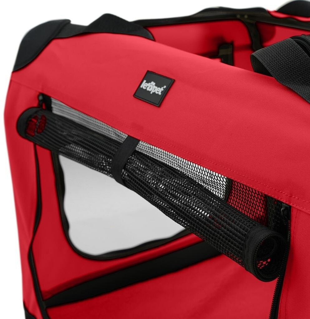Leopet Caisse de transport pour chien L Red Leopet Caisse de transport pour chien L Red
