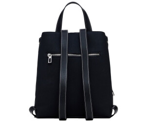 Zaino Mini Designed Donna In Pelle Sintetica - Nero Con Stampa Floreale E Tasca Esterna - Foto 8