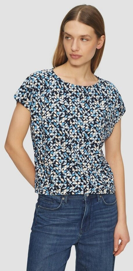 T-shirt corta in microfibra - Blu navy - DONNA | H&M IT