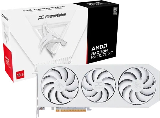 Powercolor Radeon RX 9070 XT Hellhound Spectral White