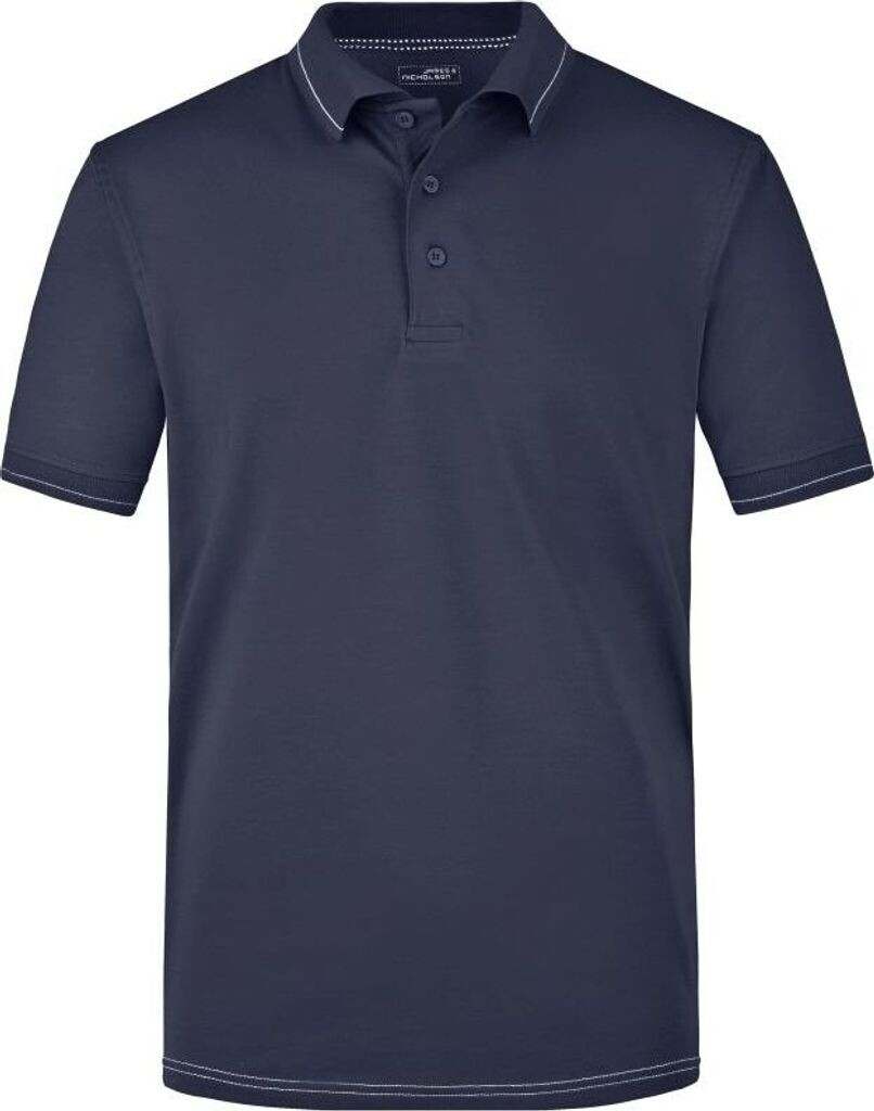 James & Nicholson Elastic Polo-Shirt JN569 navy/white