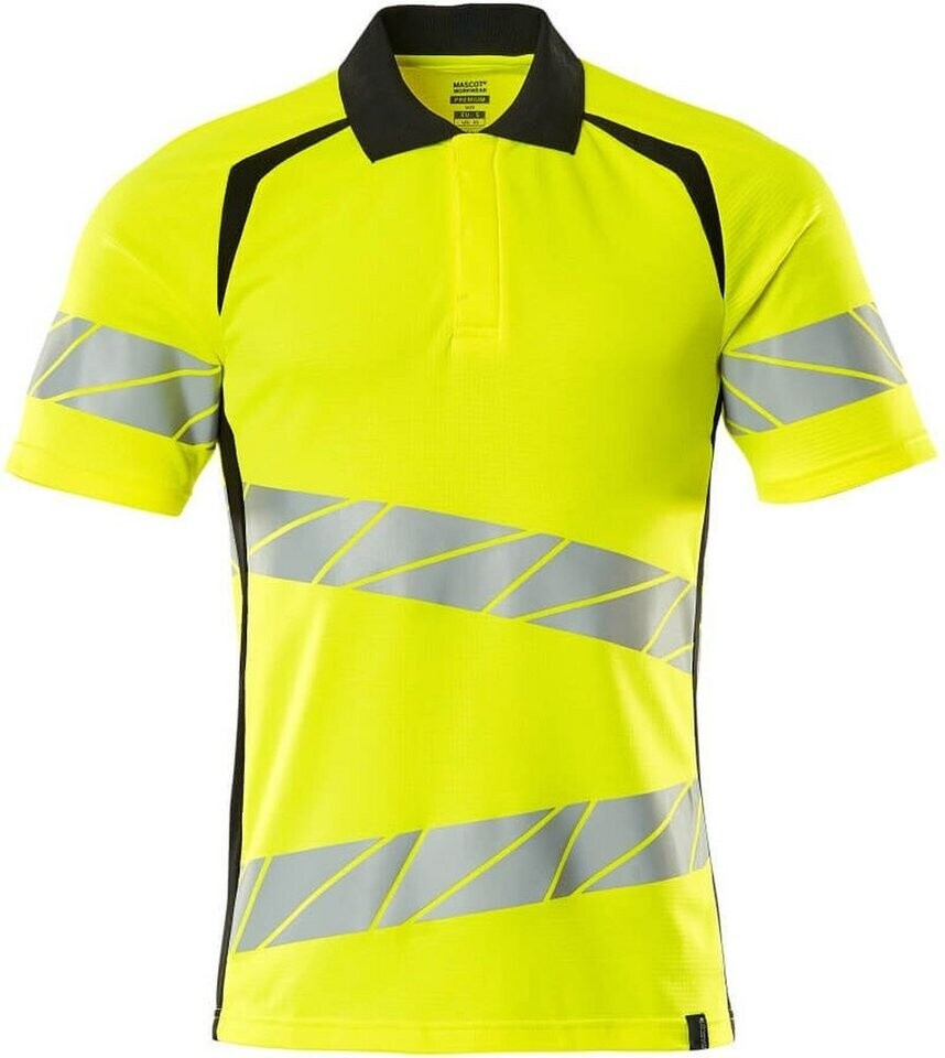 Mascot Workwear Warning protection Polo-Shirt ACCELERATEAFE UV-protection yellow/black