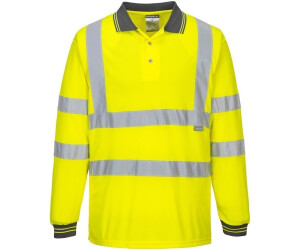 Portwest Warning protectionLongsleeve Poloshirt S277 yellow