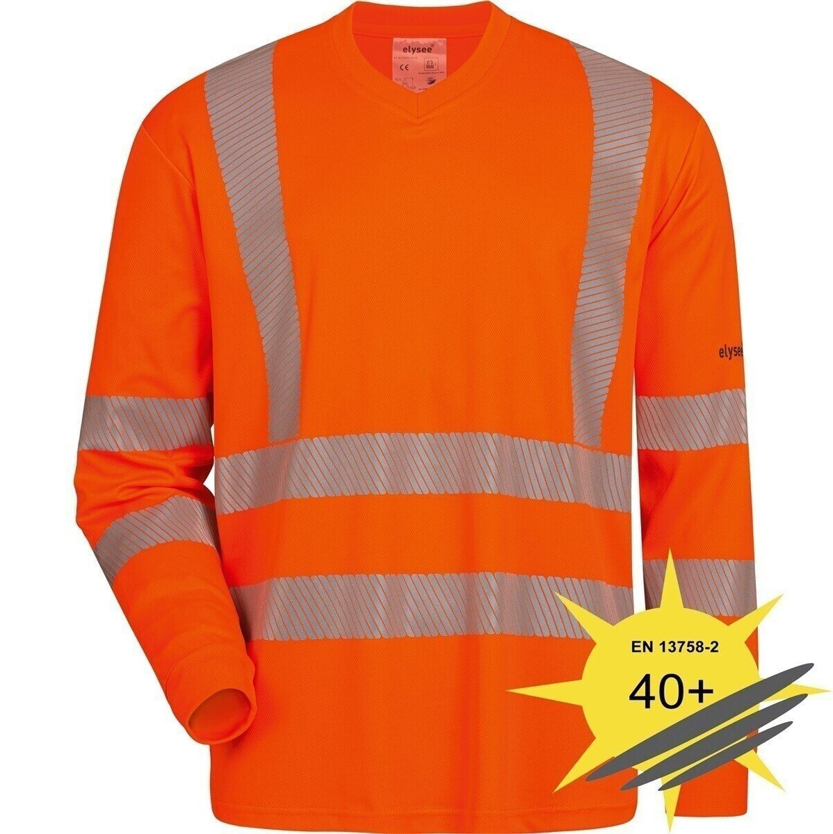 Elysee Warning protection Longsleeveshirt UV-protectionnature Orange