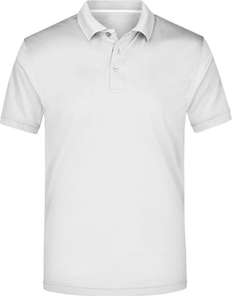 James & Nicholson Herren Polo-Shirt High Performance JN401 white