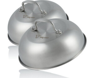 BBQ-Toro Stainless steel heating bell Ø 23 x 11,5 cm 2 pieces
