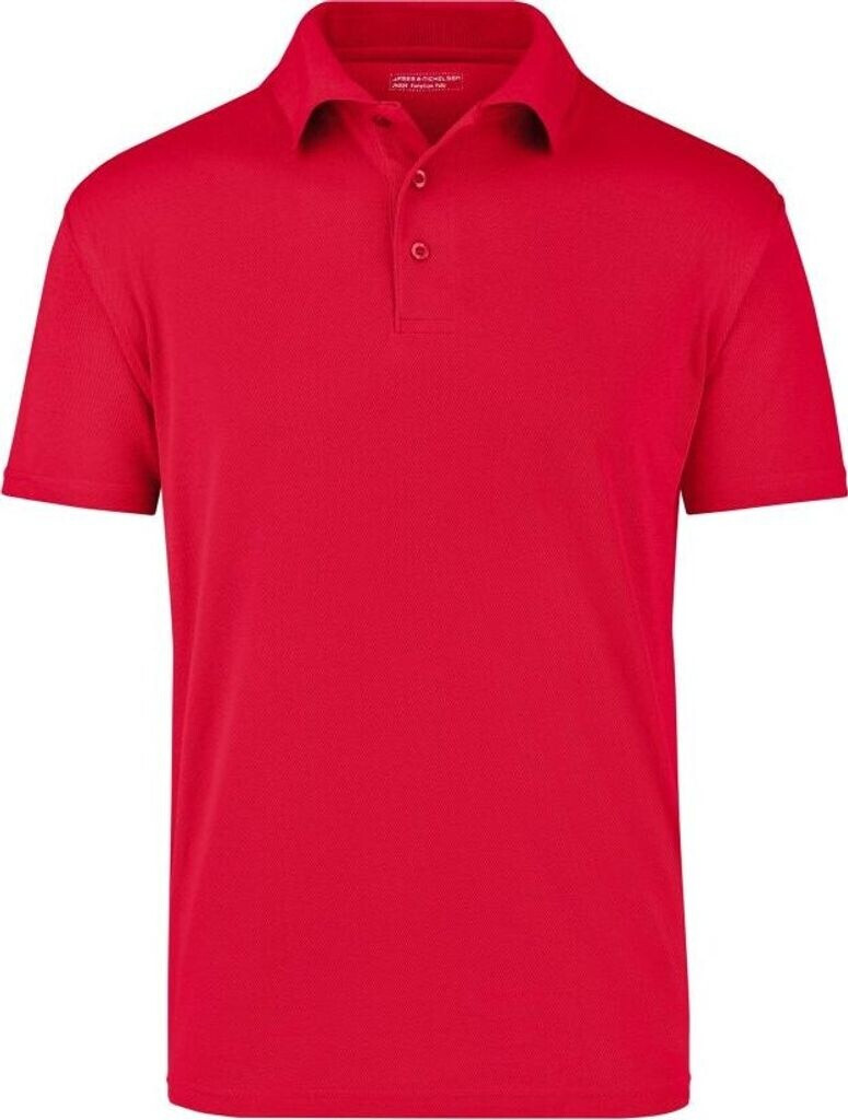 James & Nicholson Polo-Shirt Cooldry® JN024 red