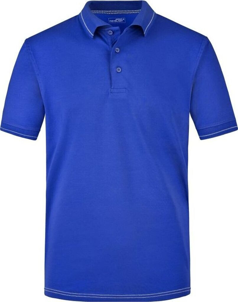 James & Nicholson Elastic Polo-Shirt JN569 royal/white