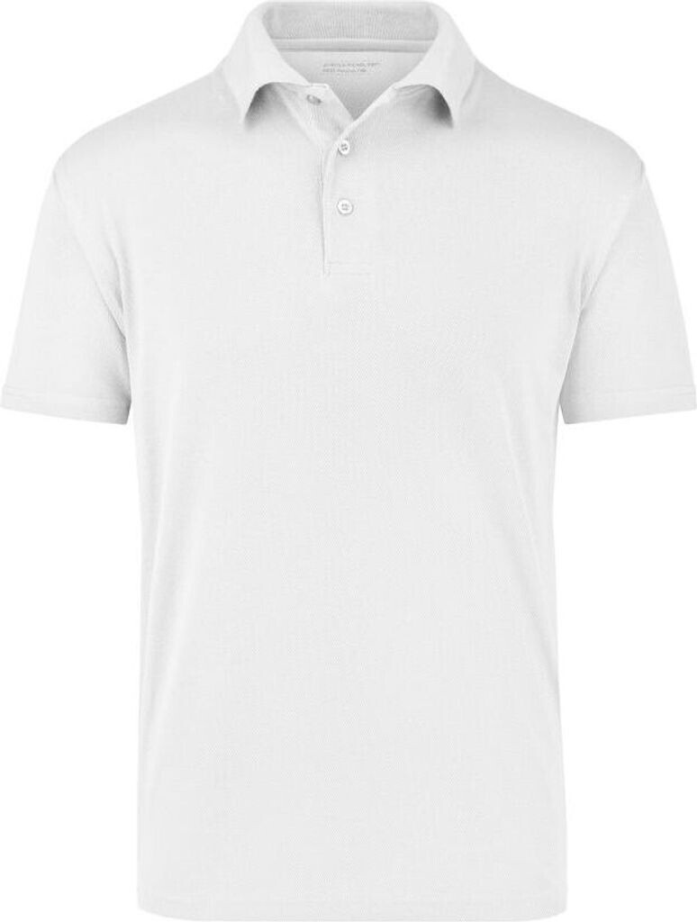 James & Nicholson Polo-Shirt Cooldry® JN024 white