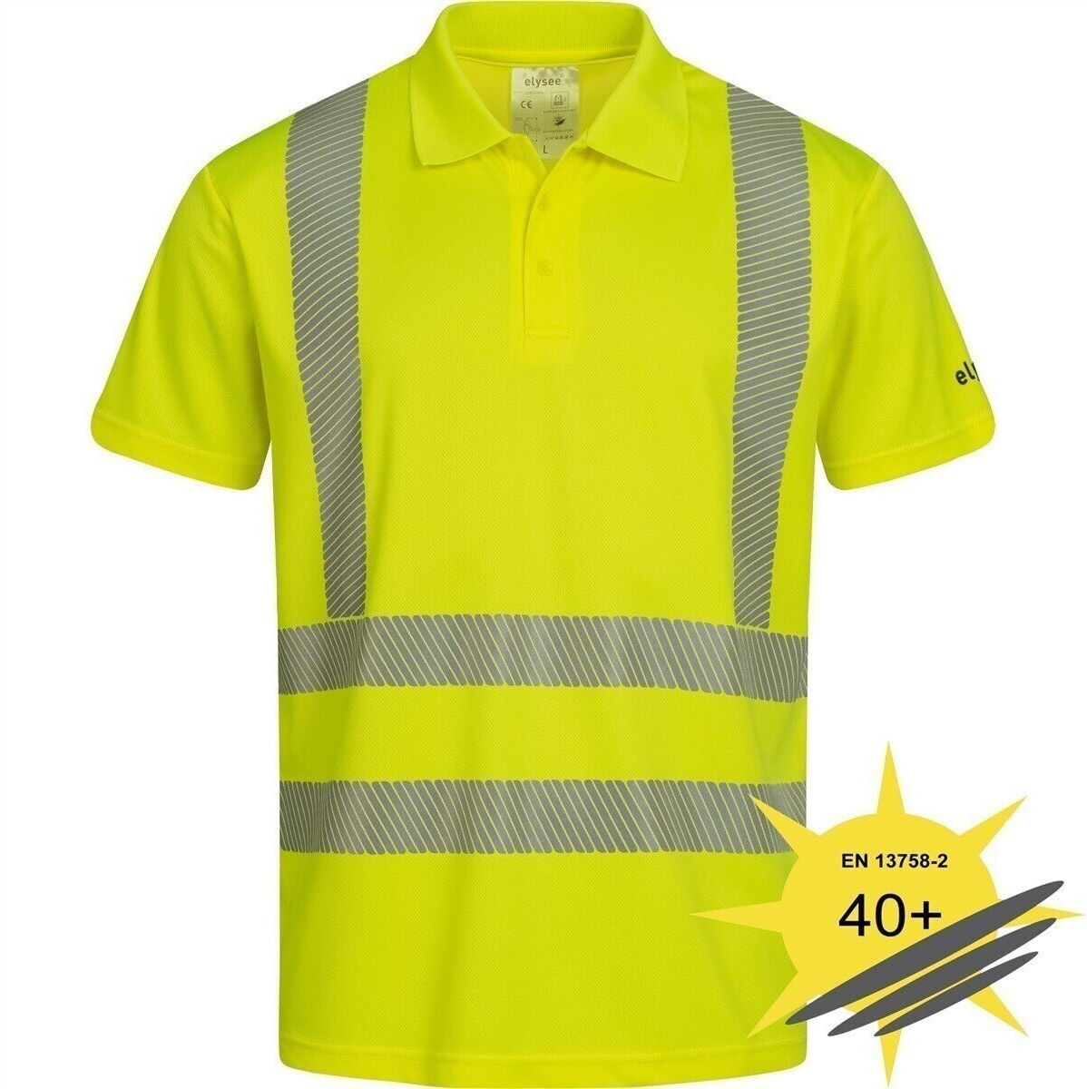 Elysee Warning protection Polo-Shirt UV-protectionnature yellow
