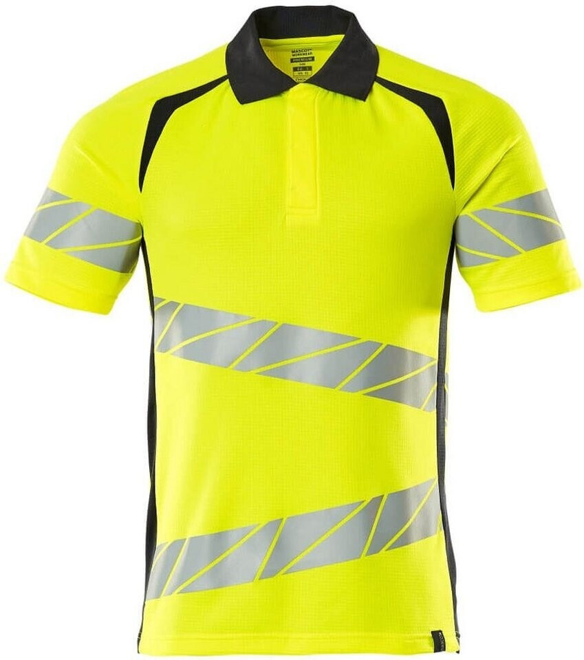 Mascot Workwear Warning protection Polo-Shirt ACCELERATEAFE UV-protection yellow/blackblue