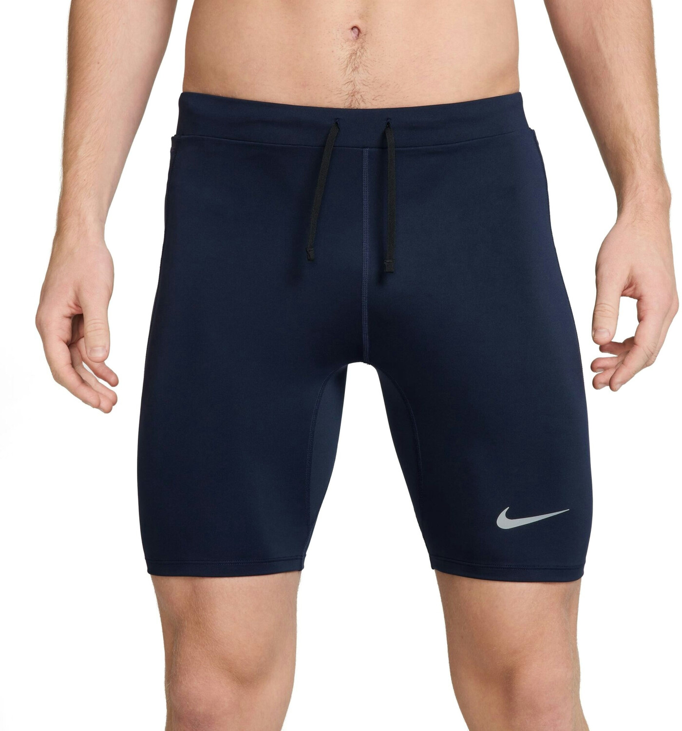 Nike Fast Dri-FIT mid-length running tights with inner briefs for men (FN3371 obsidian