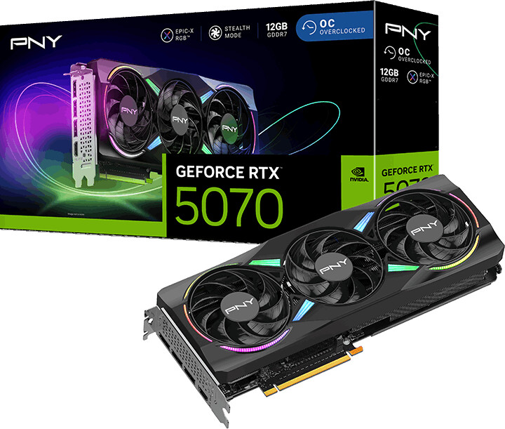 PNY GeForce RTX 5070 EPIC-X RGB OC