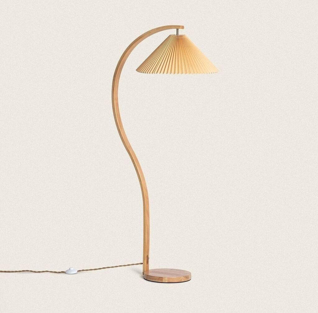 LEDKIA LIGHTING Floor lamp wood Luanda orange