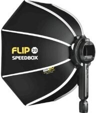 Softbox Pliable Speedbox-Flip 24 - Diamètre 60 Cm - Compatible Flash Profoto A1 - Ouverture En 1 Seconde - Idéal Photo Nomade