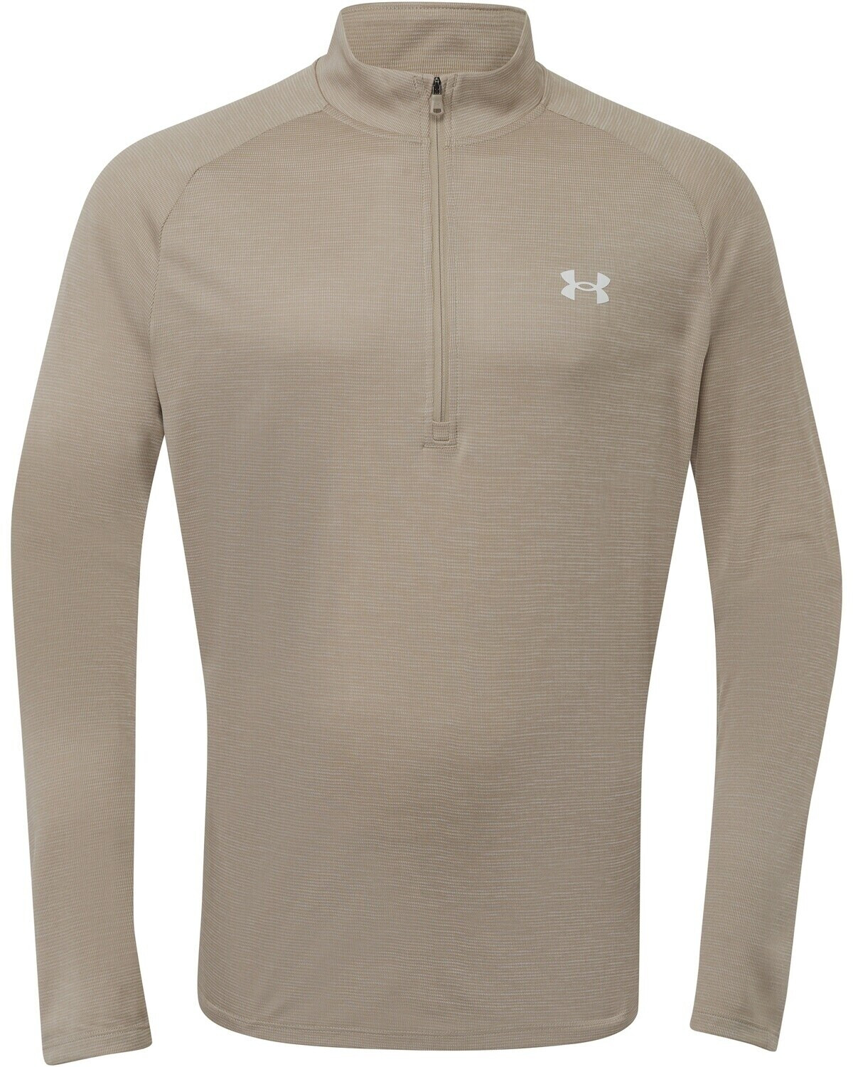 Under Armour Tech Textured 1/2 Zip (1382797) city khaki/khaki base/white