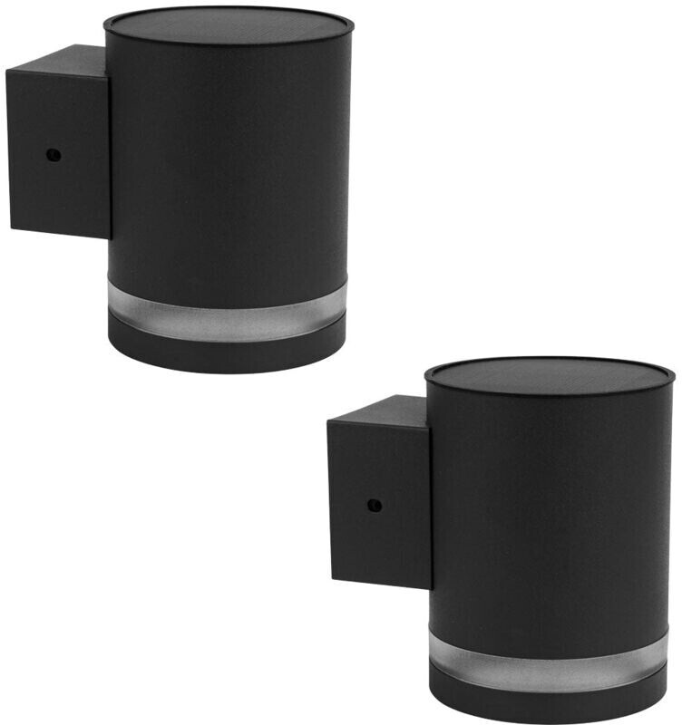 Lumisky 2x Solar LED Wall Lights, Warm White, 2x Helio, Height 11.5cm (2x HELIO)
