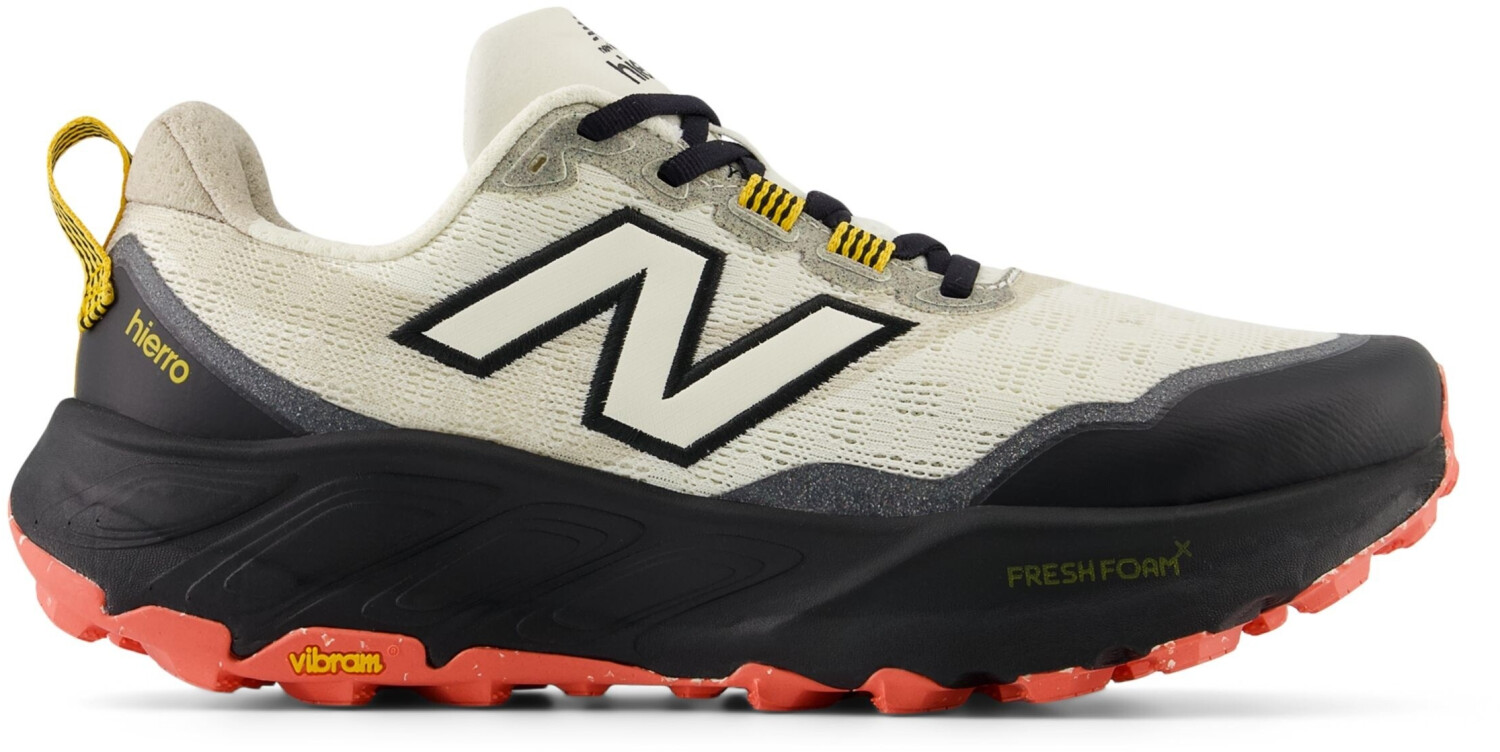 New Balance Fresh Foam X Hierro v9 angora with black and drift red