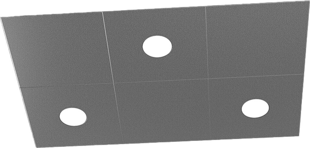 Moderne Decken- Oder Wandleuchte Mit 4 LEDs | Cloud Design, Grau/sandfarben, 49x48 Cm